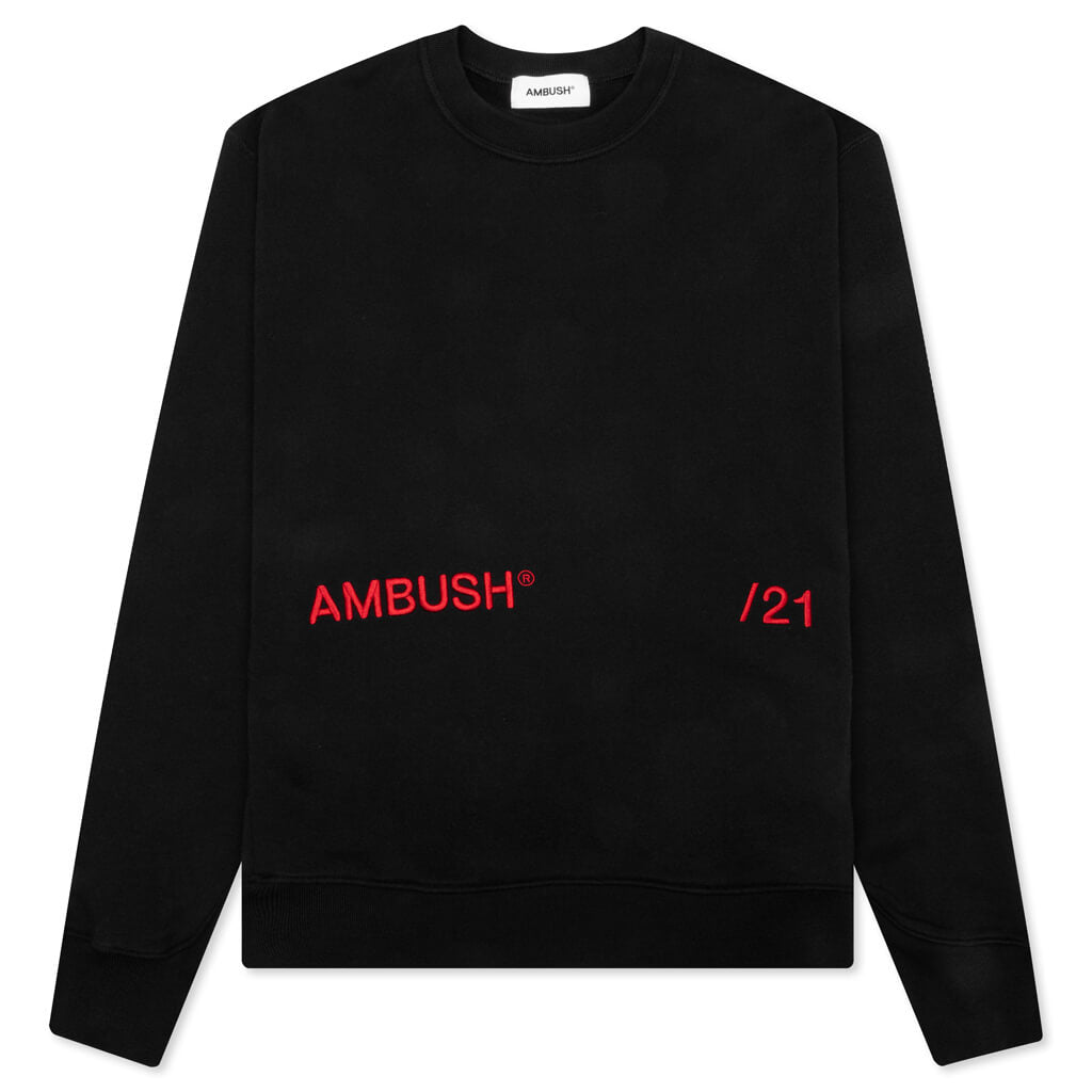 Inserts Crewneck - Black/Red