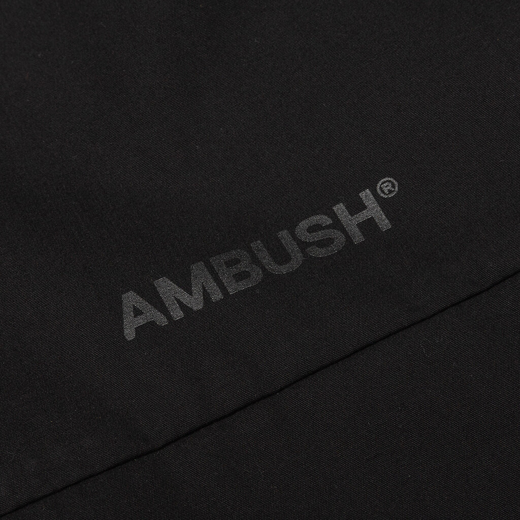 Light Cotton Jacket White Bag - Black