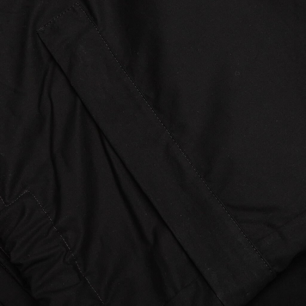 Light Cotton Jacket White Bag - Black