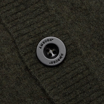 Logo Cardigan Knit - Olivine