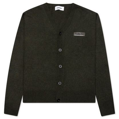 Logo Cardigan Knit - Olivine