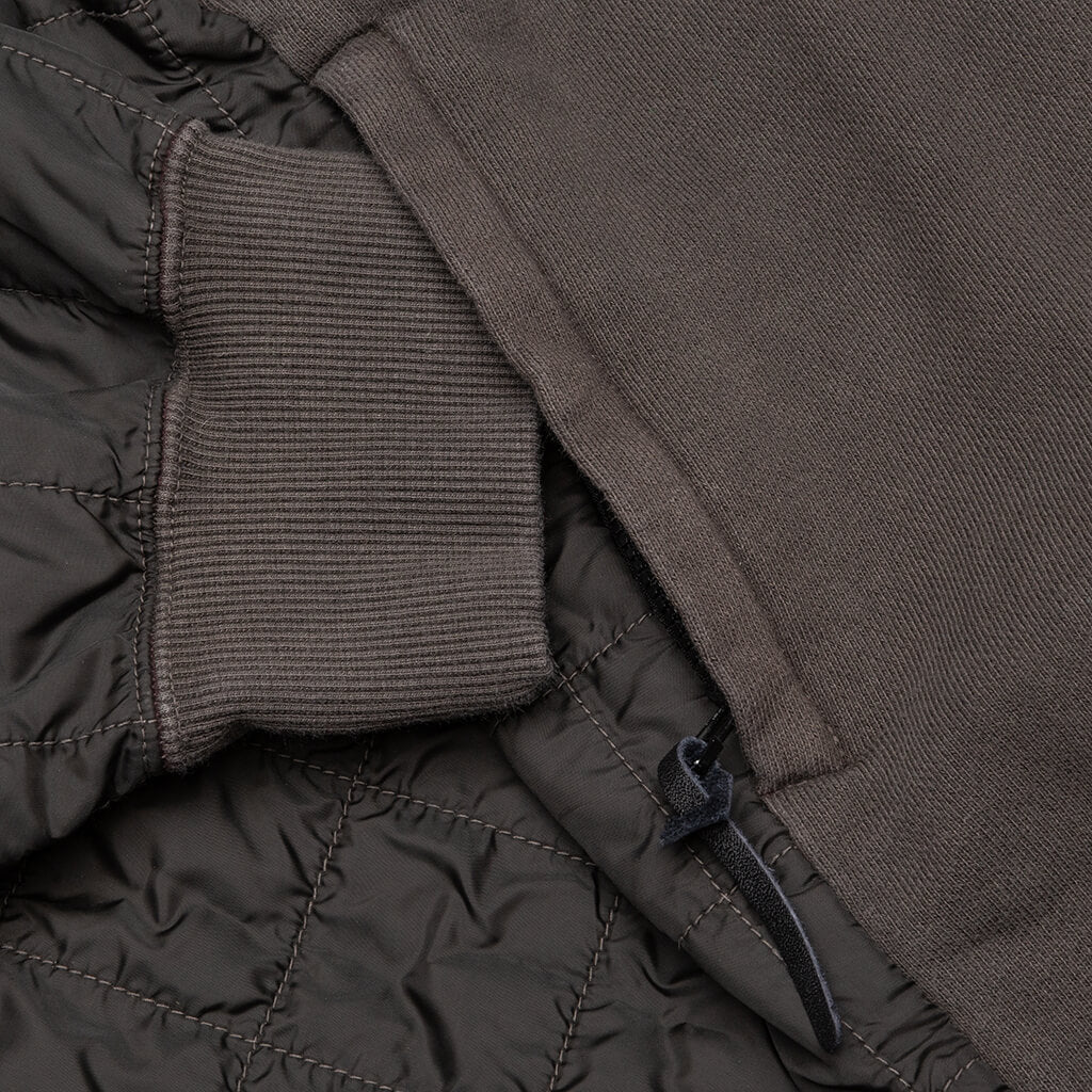 Mix Quilted Sweatshirt - Black