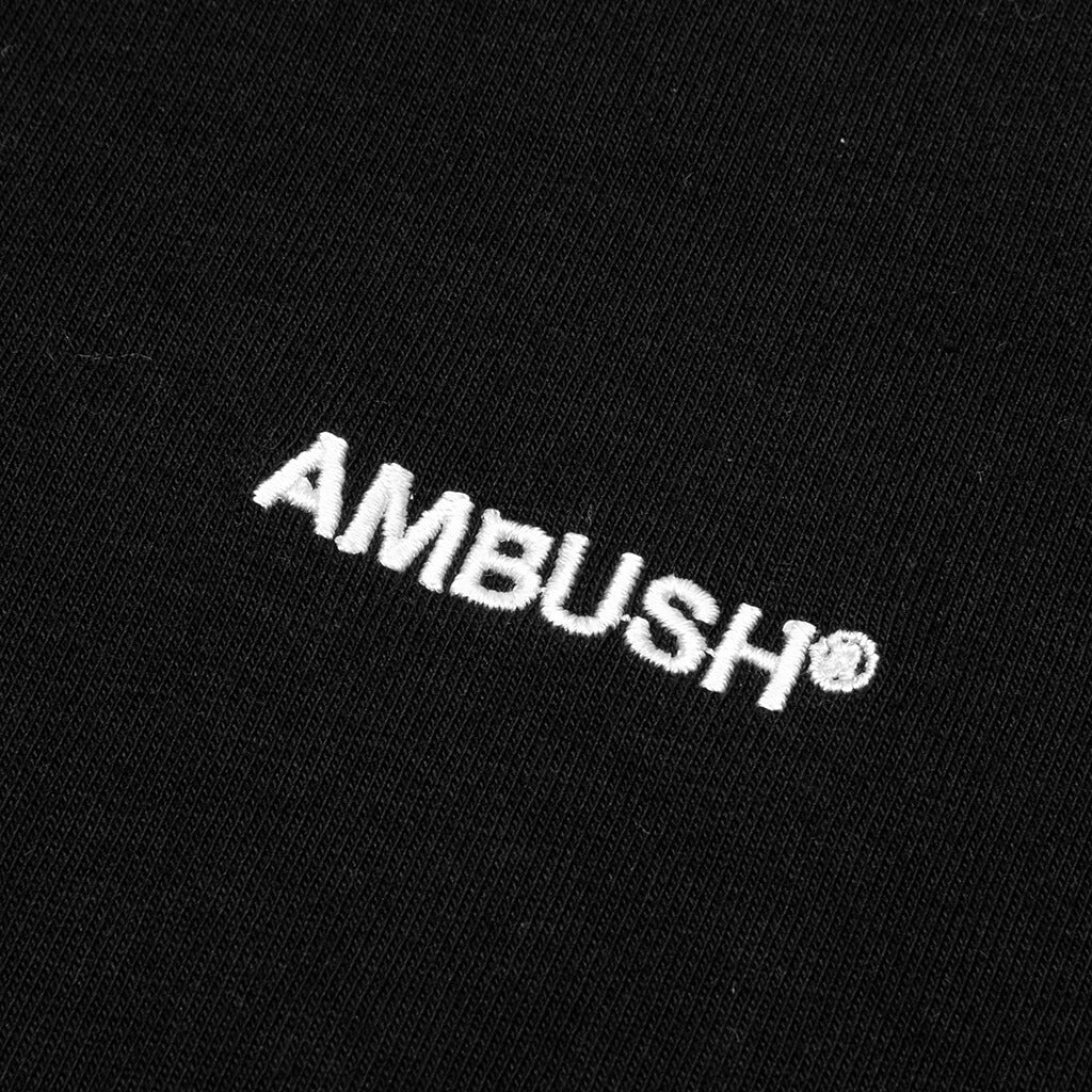 Monogram Rib L/S T-Shirt - Black/Off White