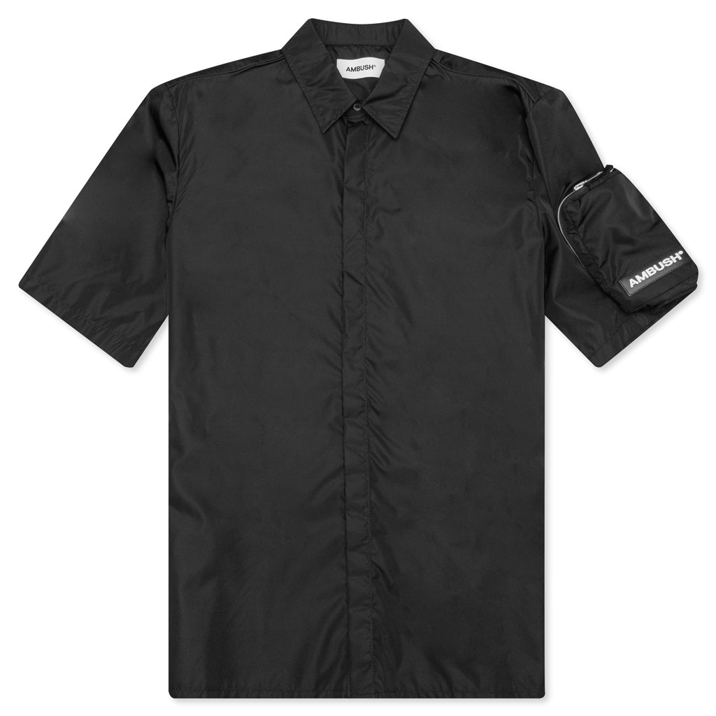Nylon Pocket S/S Shirt - Black/Black