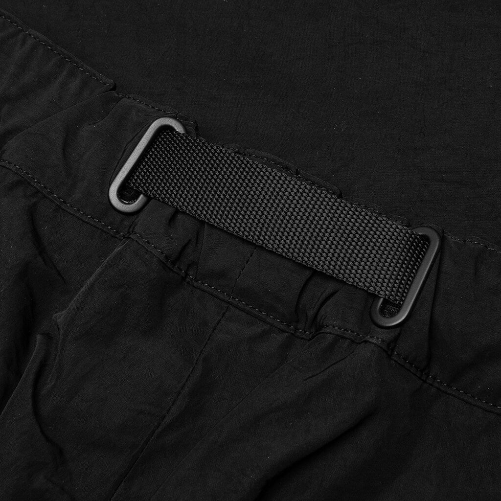 Nylon Track Pants - Jet Black