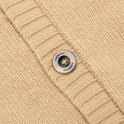 Oversized Logo Cardigan - Natural