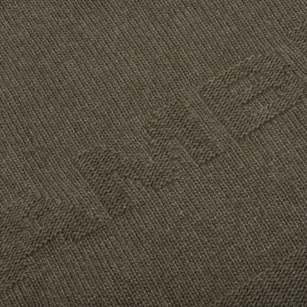 Oversized Logo Knit - Olivine