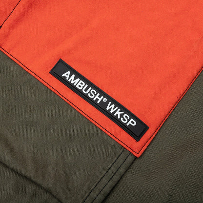 Panelled Cargo Pants - Khaki
