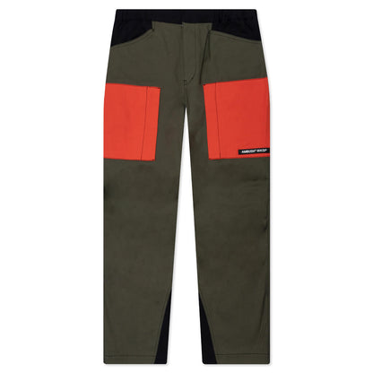 Panelled Cargo Pants - Khaki