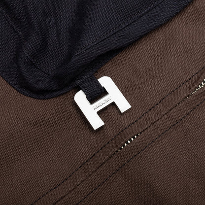 Panelled Worker Jacket - Brown