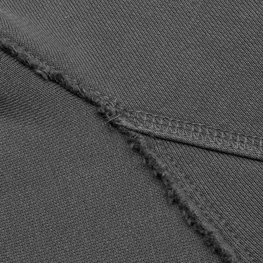 Raw Edge Hoodie - Black/Black