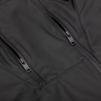 Rubber Coated Hoodie - Black