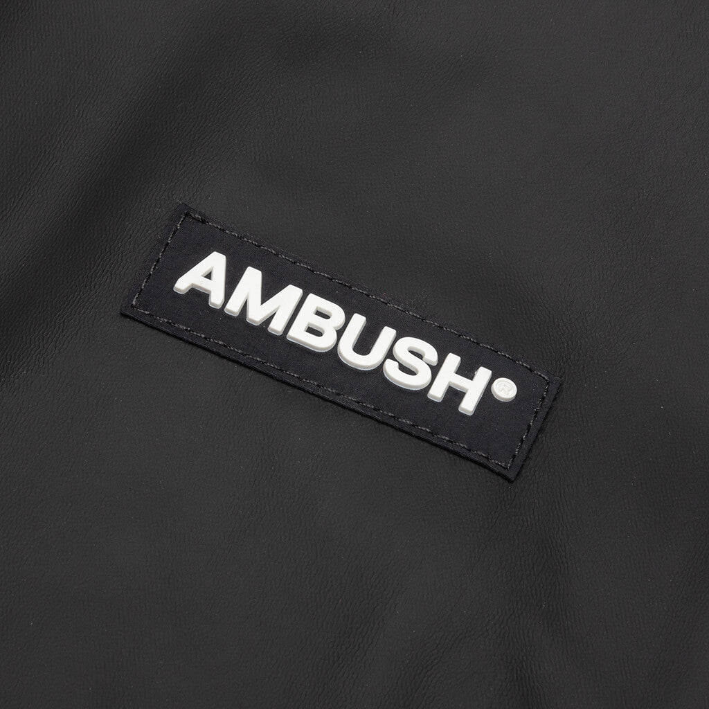 Rubber Coated Hoodie - Black
