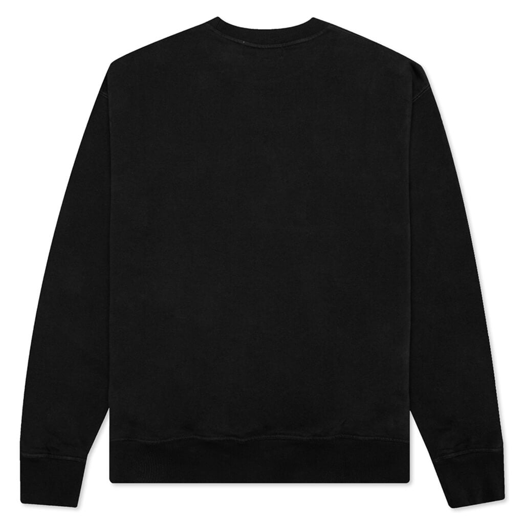 Fleece Workshop Crewneck - Black/White