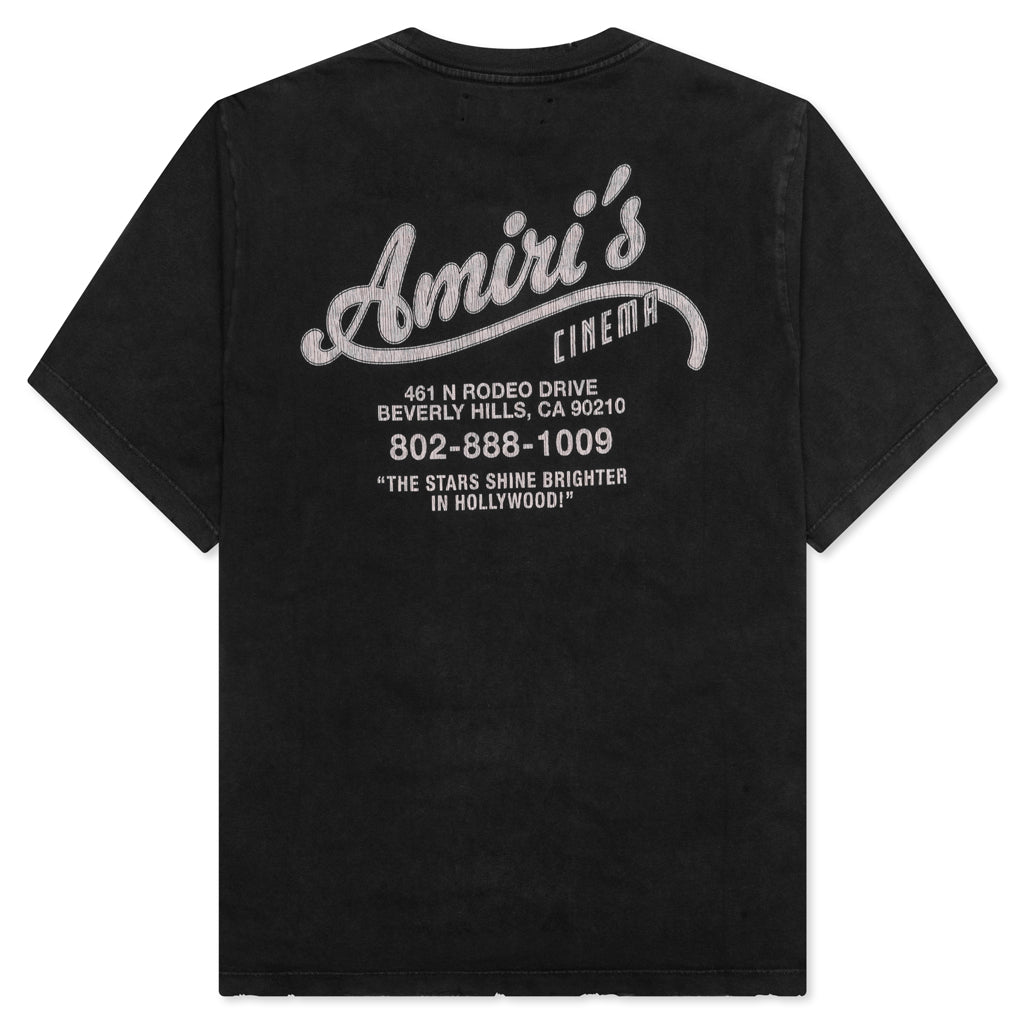 Amiri Cinemas Vintage Tee - Black