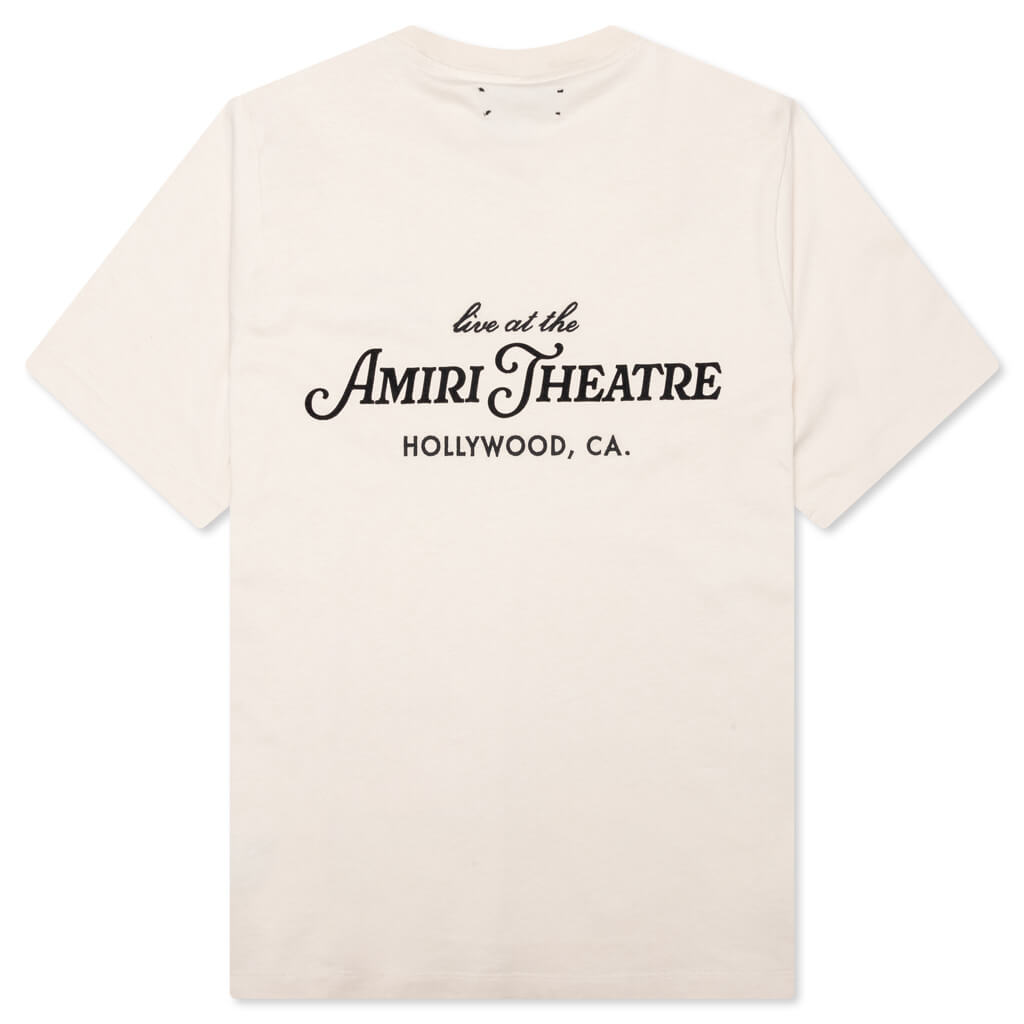 Amiri Theatre Flocked Tee - Alabaster