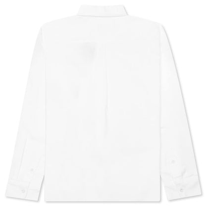 Ape Head One Point Oxford Shirt - White