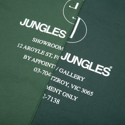 Appointment Only Zip Up Split Hoodie - Green