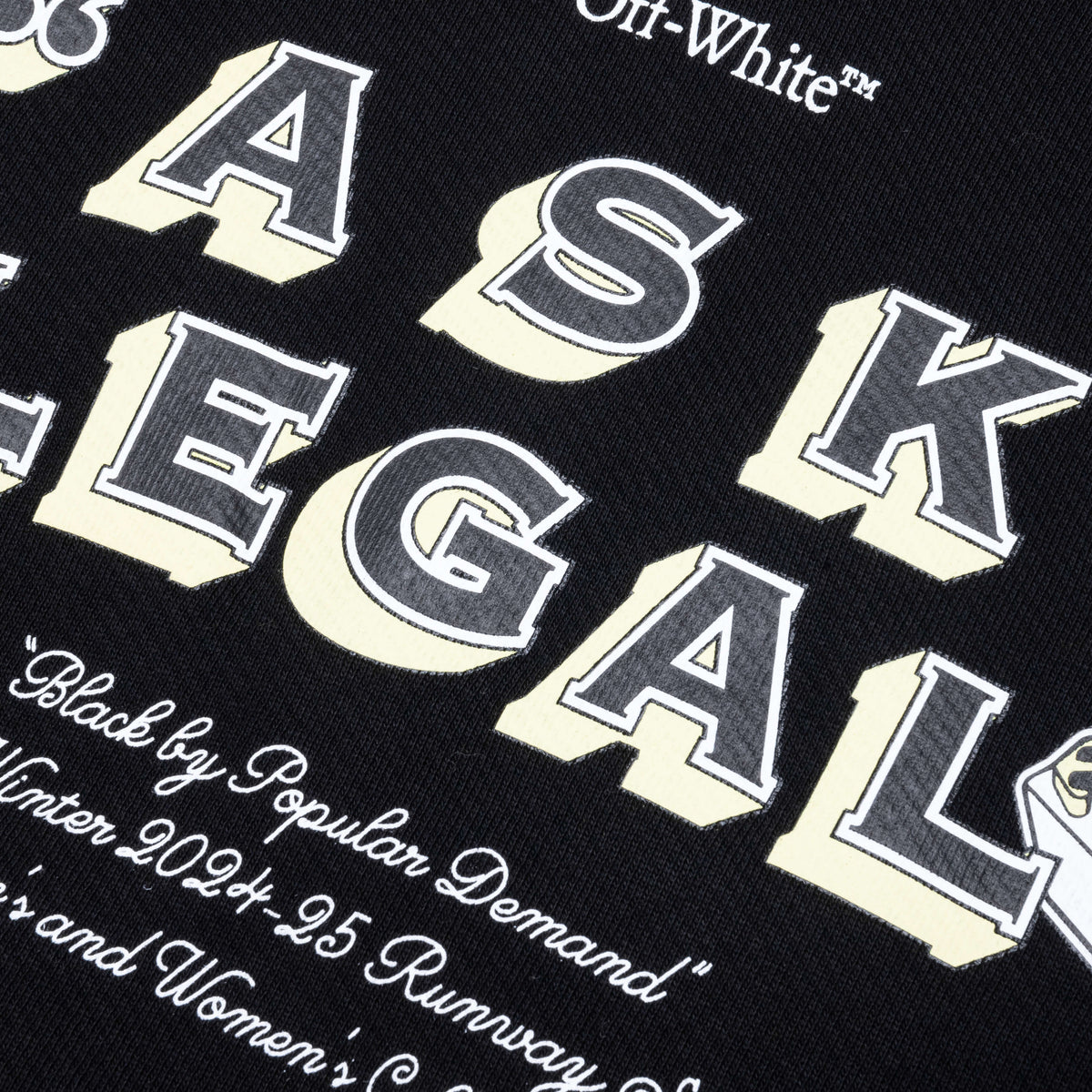 Arr Ask Legal Skate Hoodie - Black/White