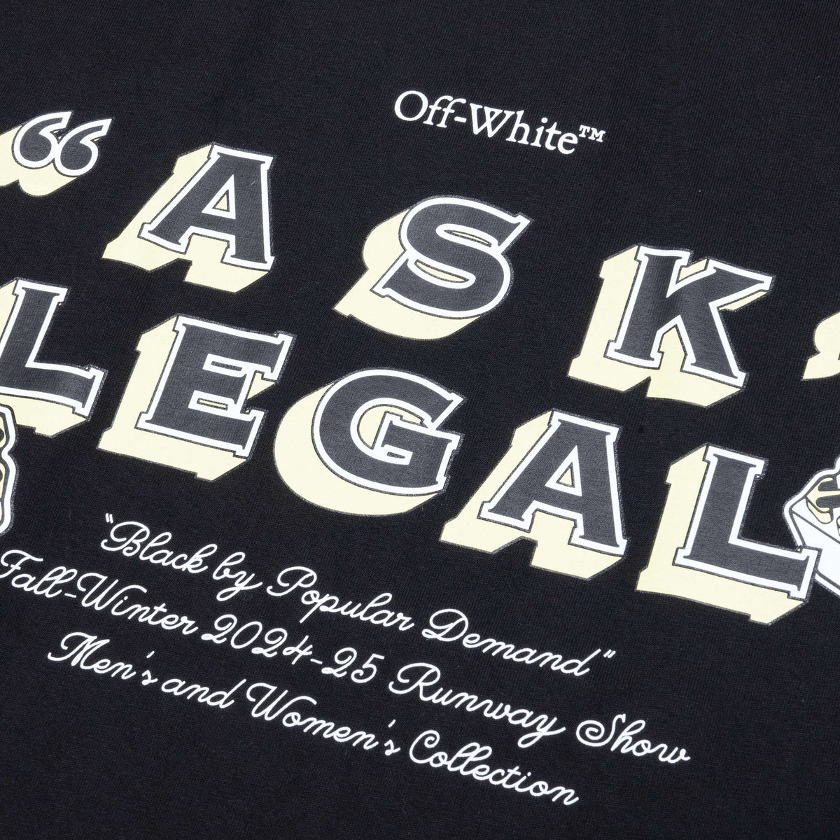 Arr Ask Legal Skate S/S Tee - Black/White
