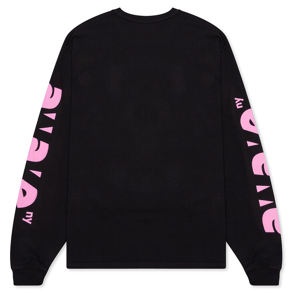 Awake Block Out Logo L/S Tee - Black