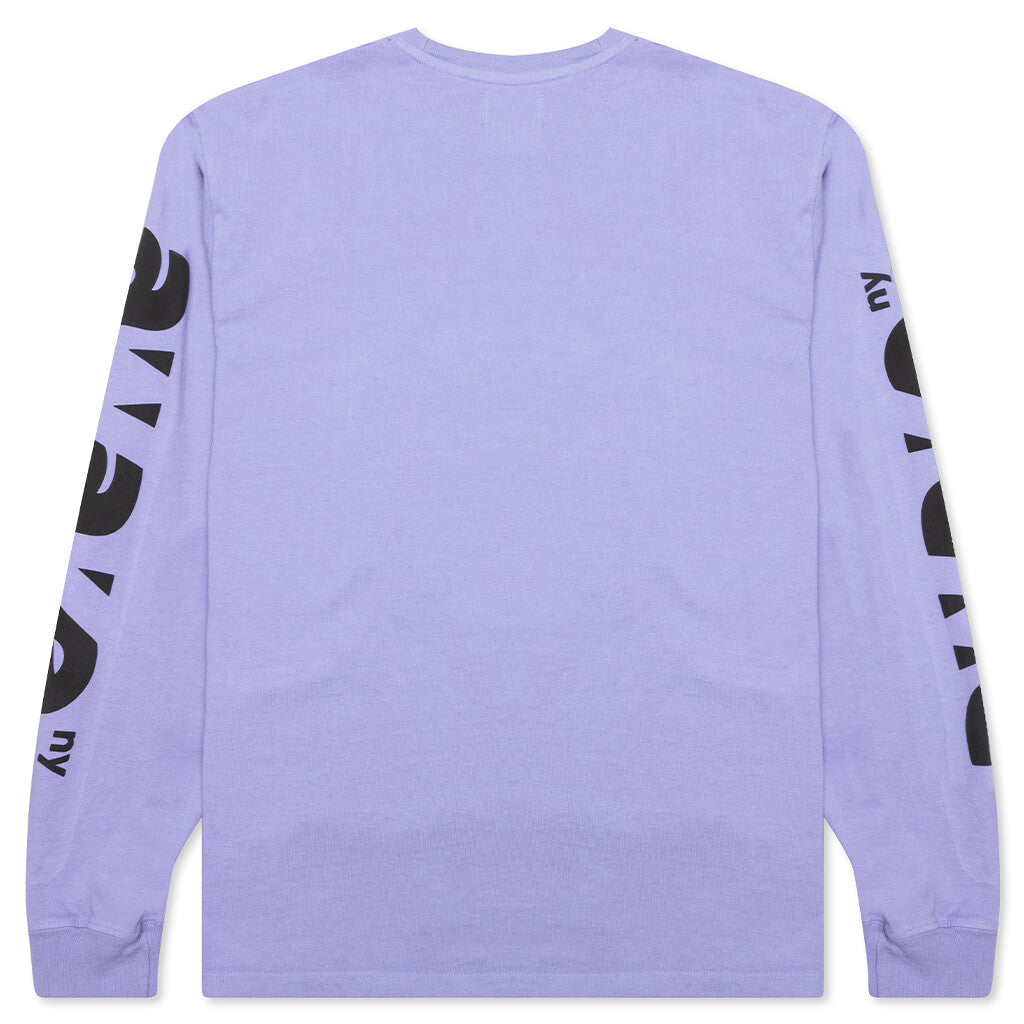 Awake Block Out Logo L/S Tee - Lavender