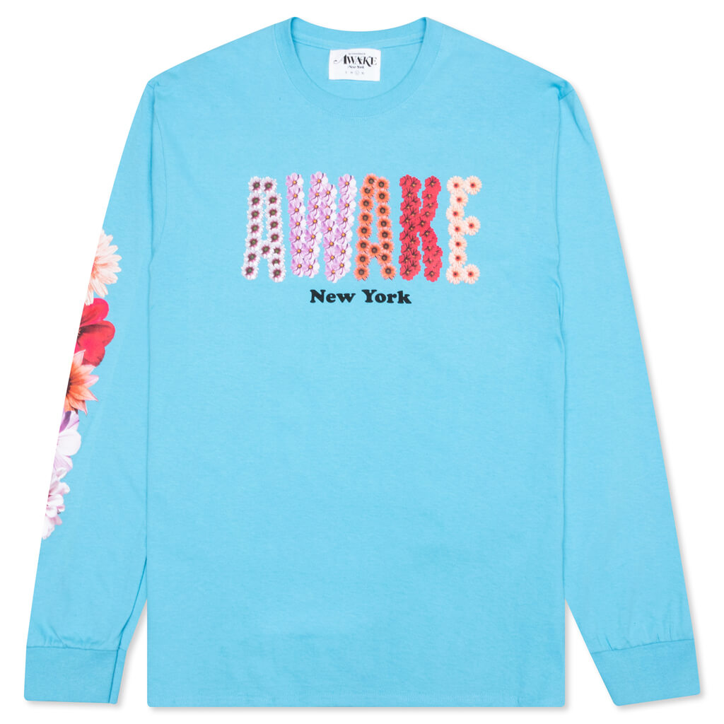 Awake Bloom Logo L/S Tee - Sky