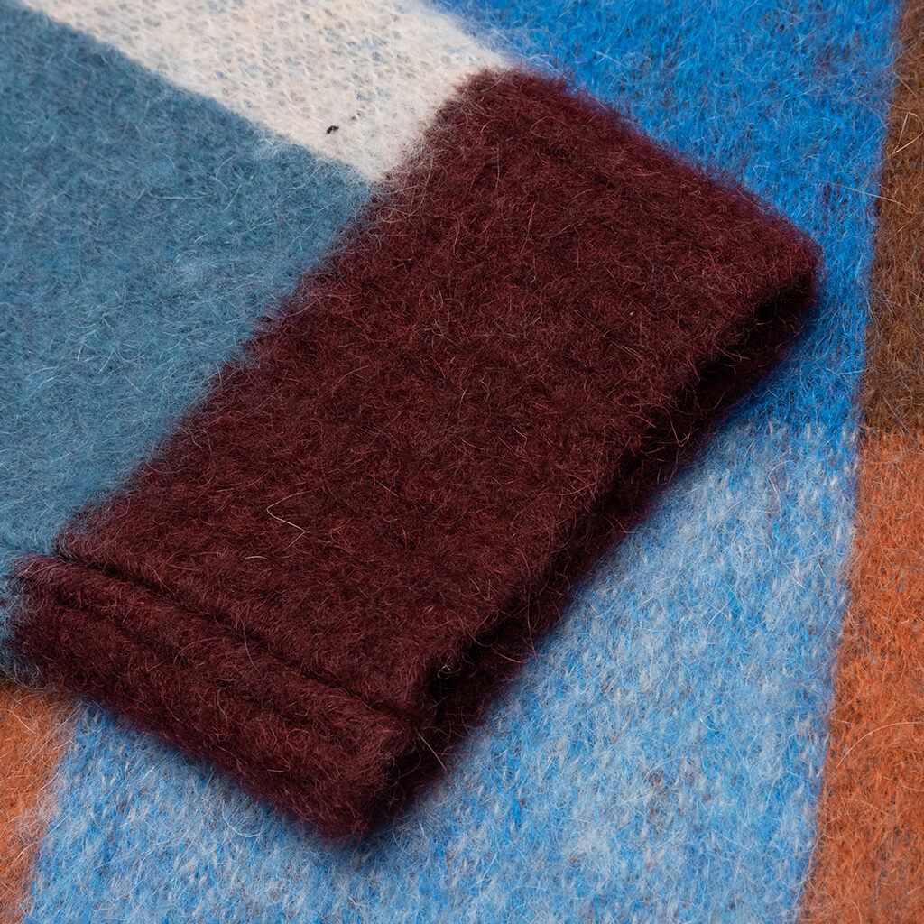 Awake Checkered Mohair Sweater - Brown