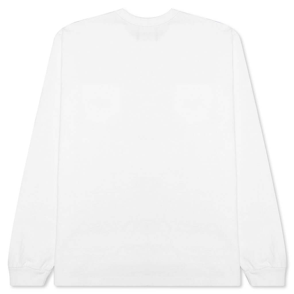Awake Classic Logo Pocket L/S Tee - White