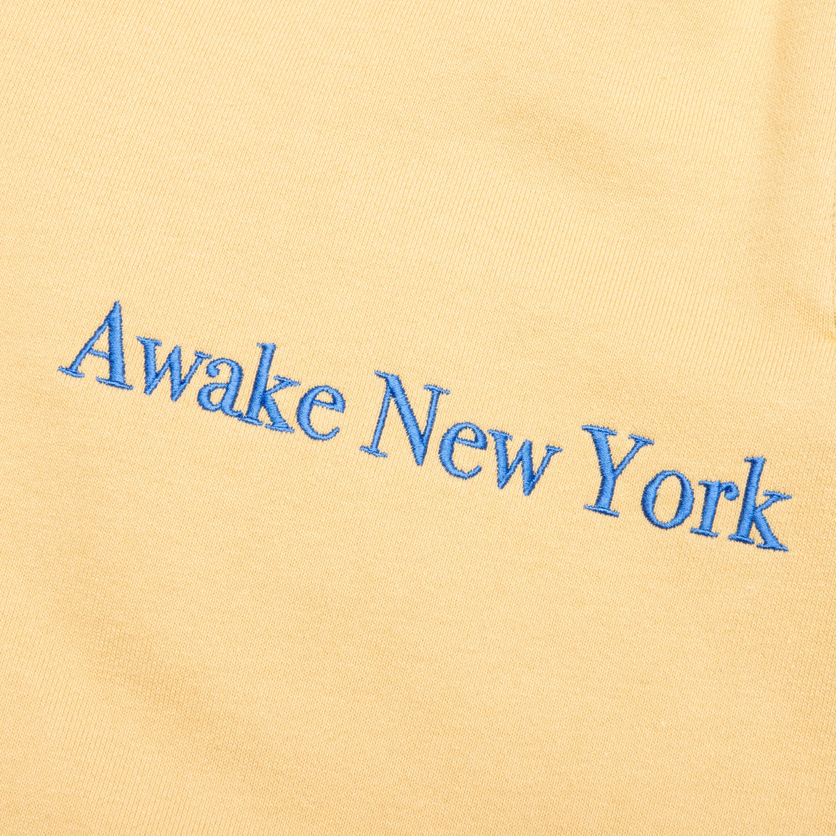 Awake Classic Outline Logo Paneled Embroidered Sweatpants - Mustard