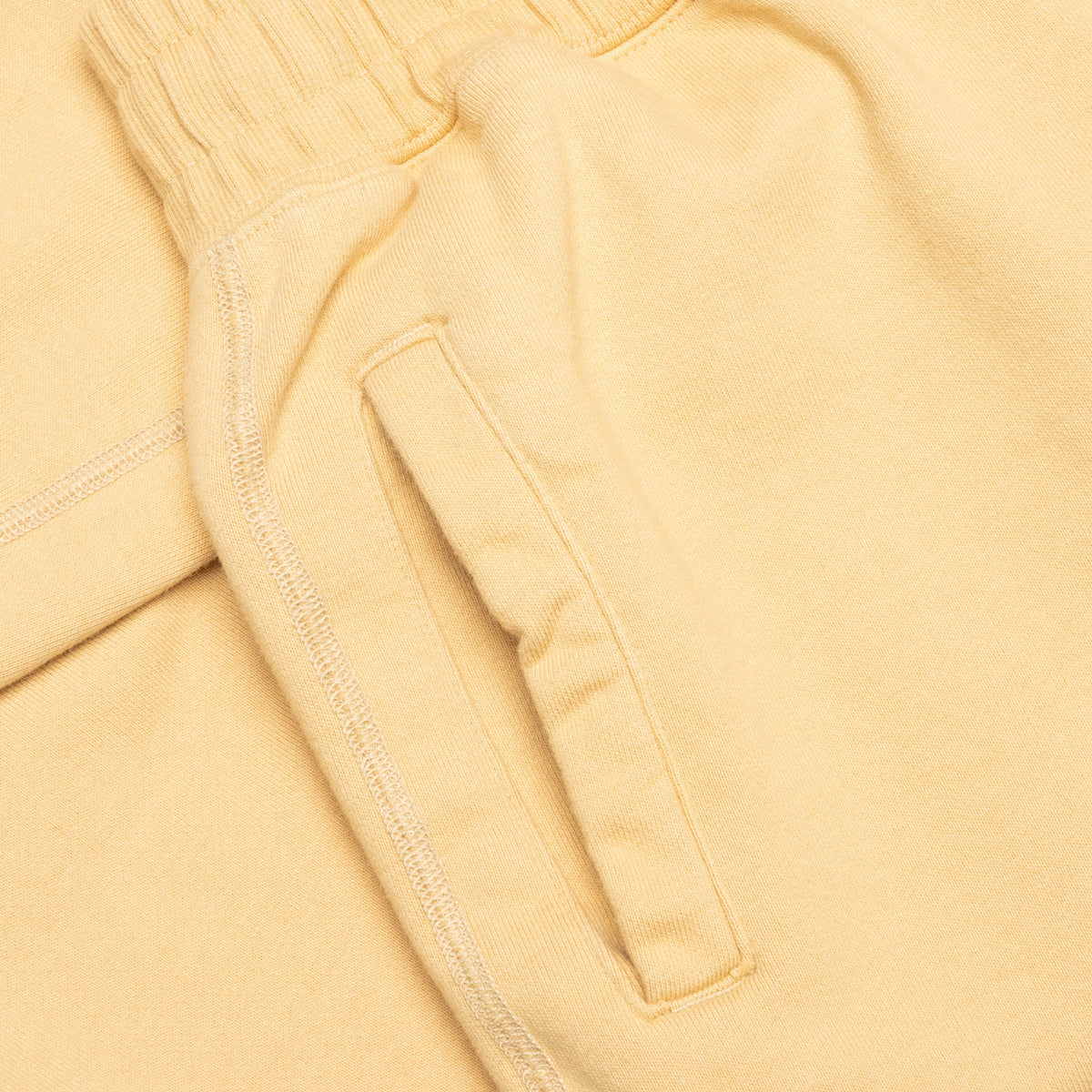 Awake Classic Outline Logo Paneled Embroidered Sweatpants - Mustard