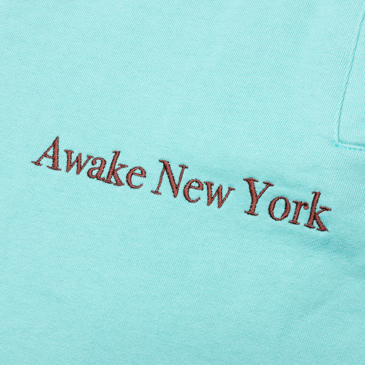 Awake Classic Outline Logo Paneled Embroidered Sweatpants - Teal