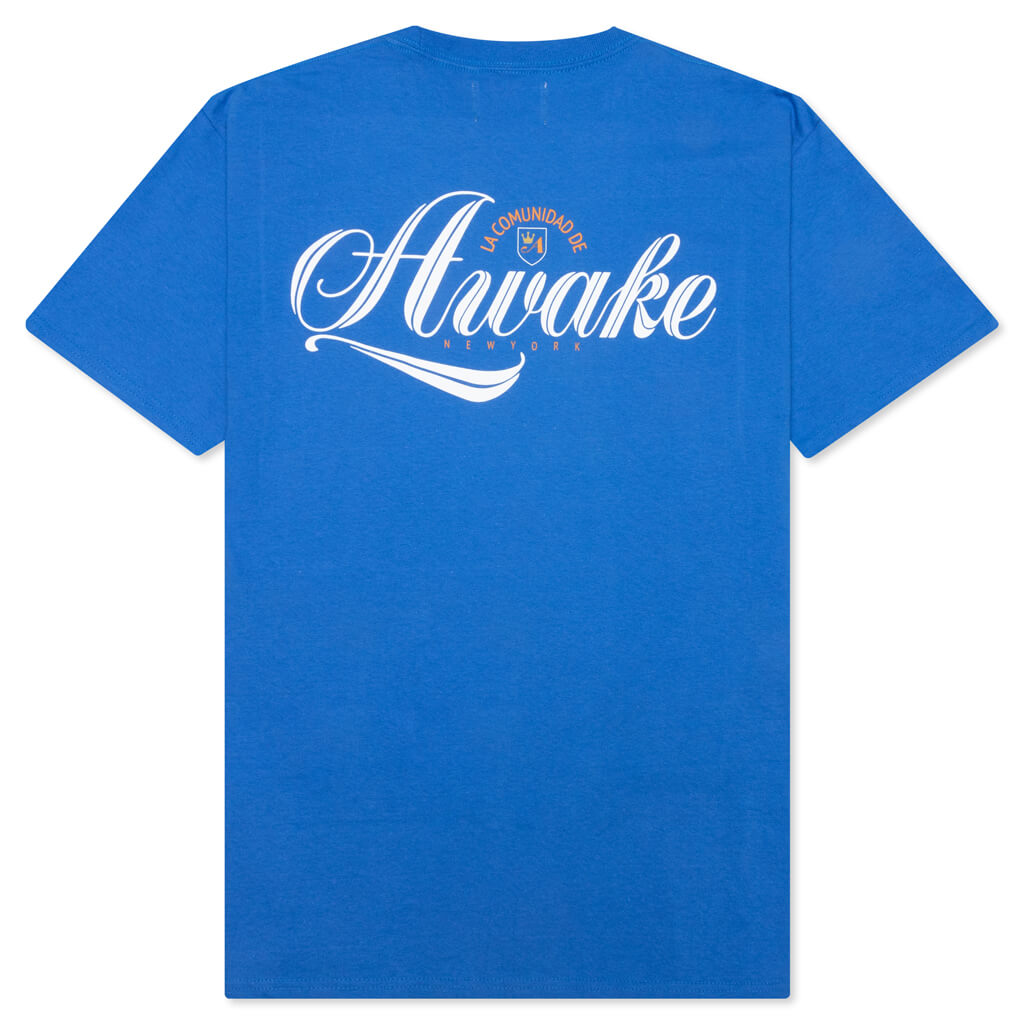 Awake Comunidad Logo Tee - Blue