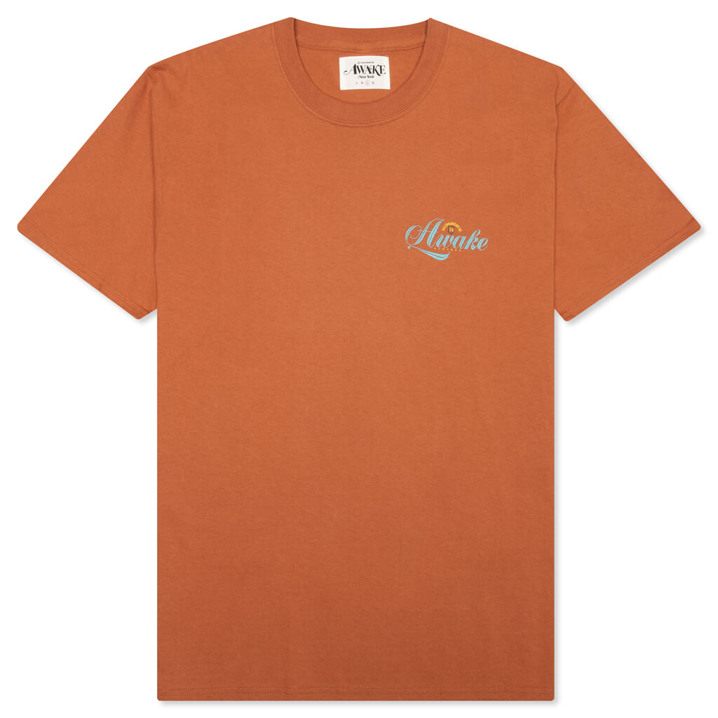 Awake Comunidad Logo Tee - Terracotta