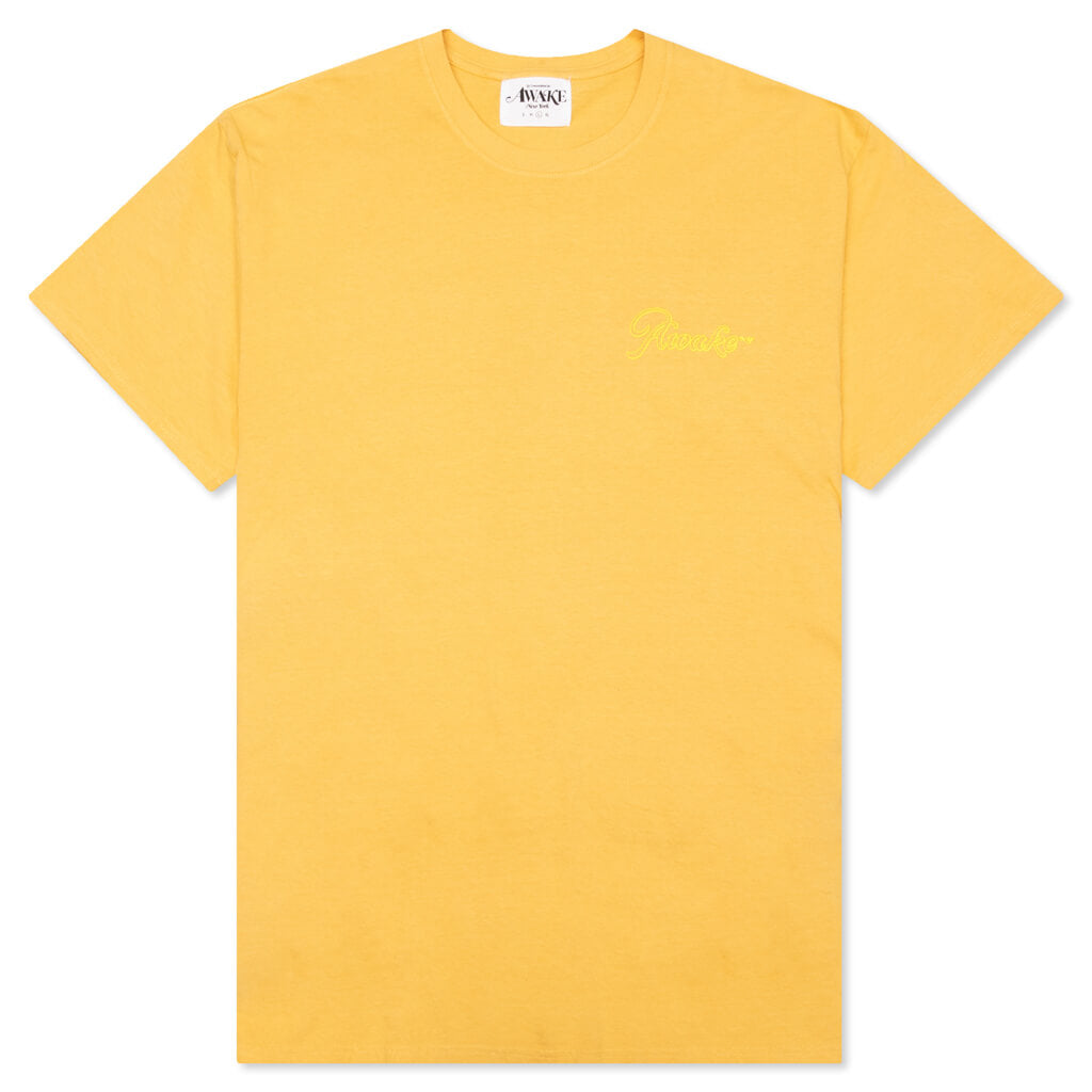 Awake Logo Tee - Yellow