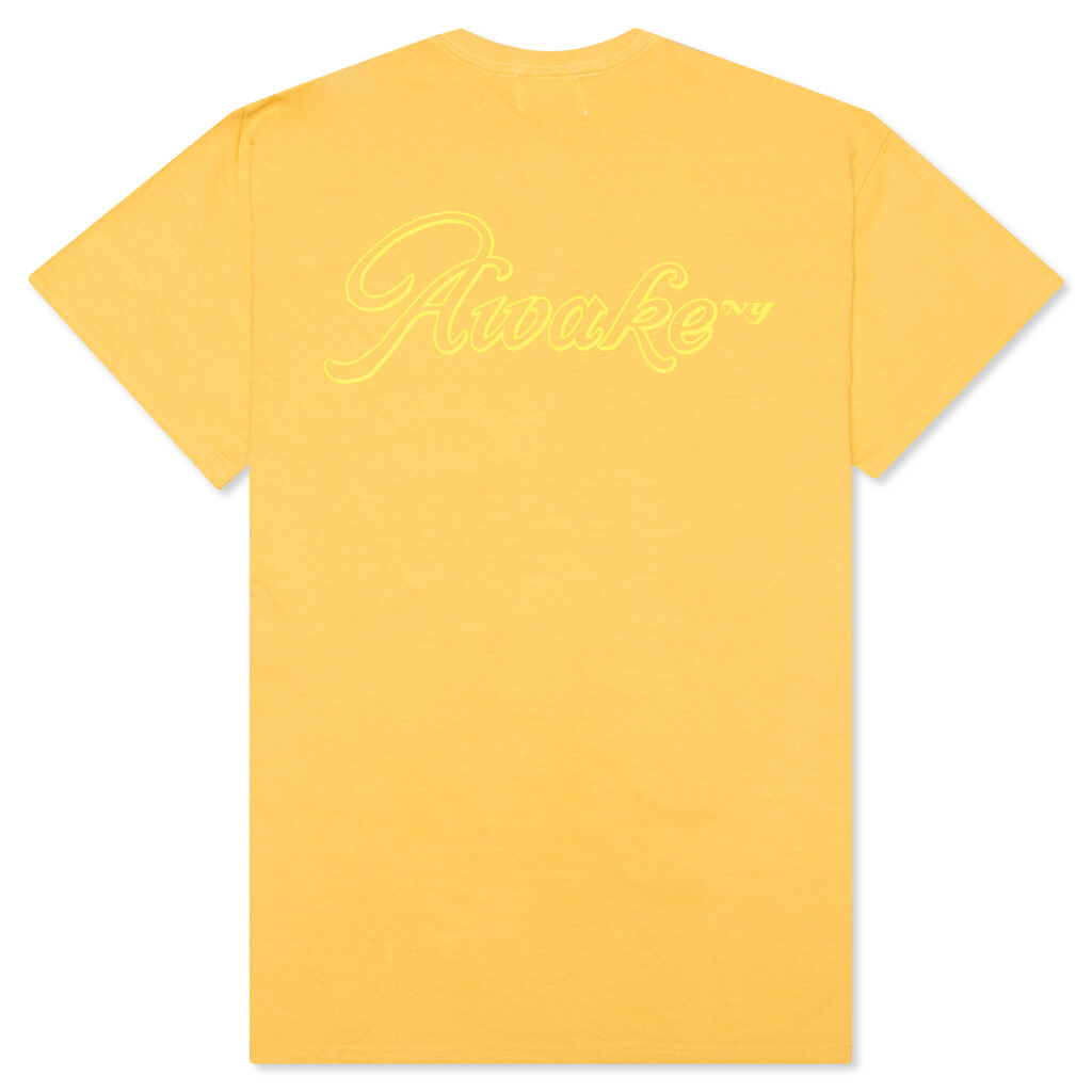 Awake Logo Tee - Yellow