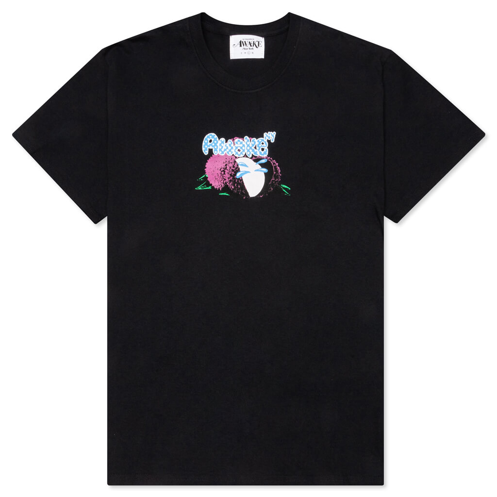 Awake Lychee Logo Tee - Black