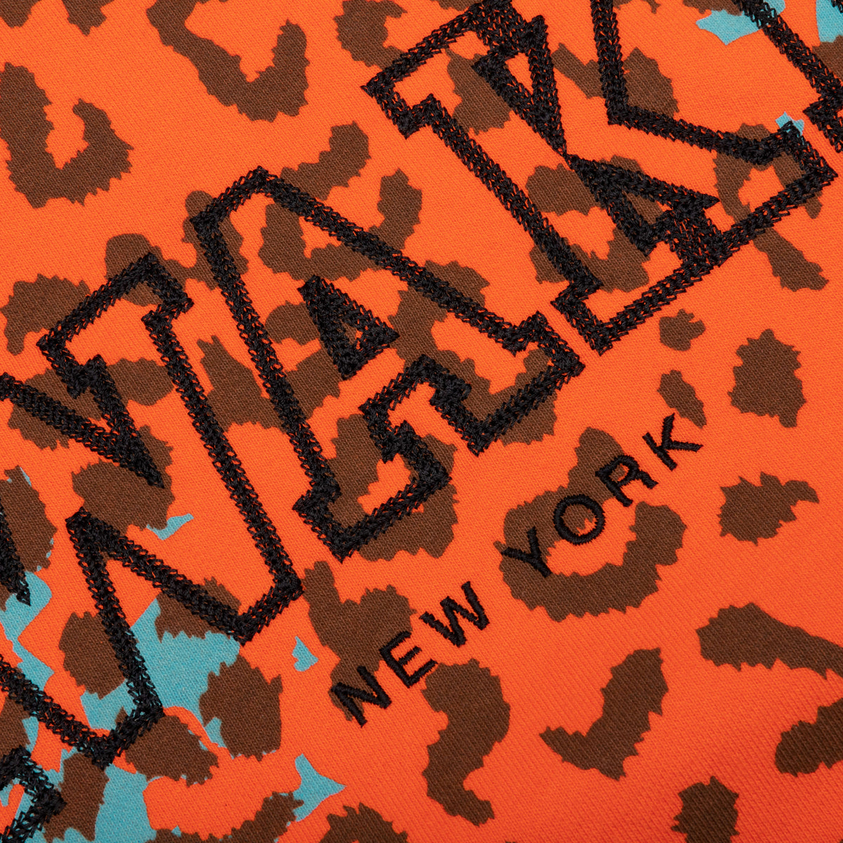 Awake Block Logo Hoodie - Printed Leopard