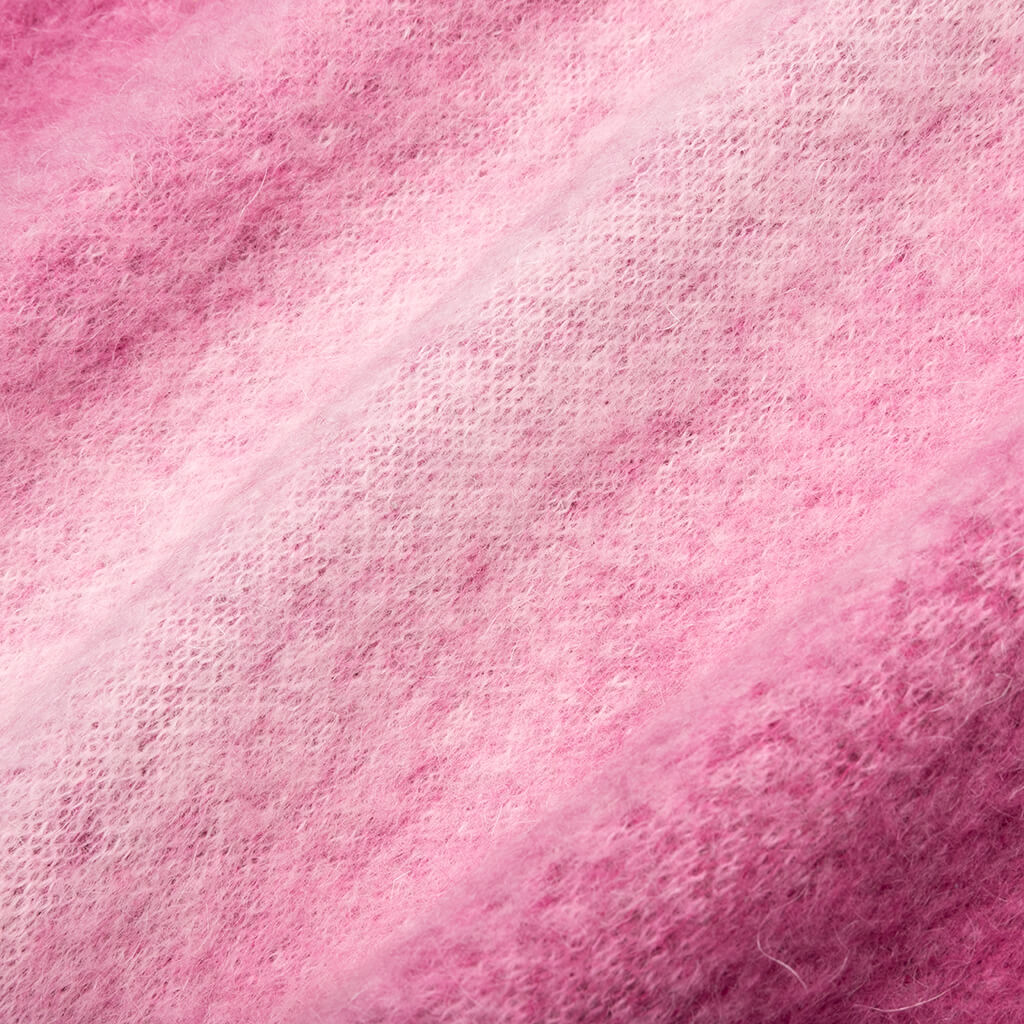 Awake Mohair Ombre Striped Cardigan - Fuchsia