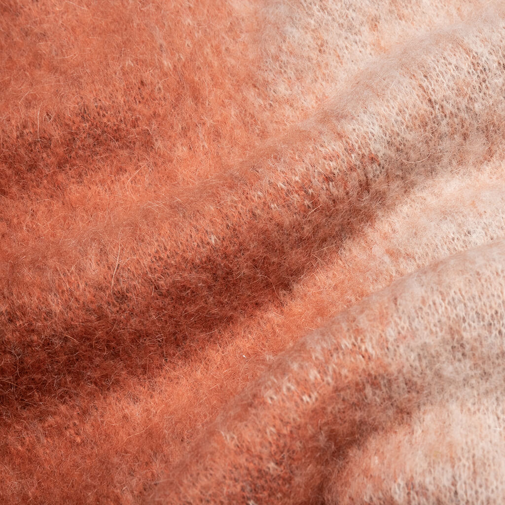 Awake Mohair Ombre Striped Cardigan - Orange