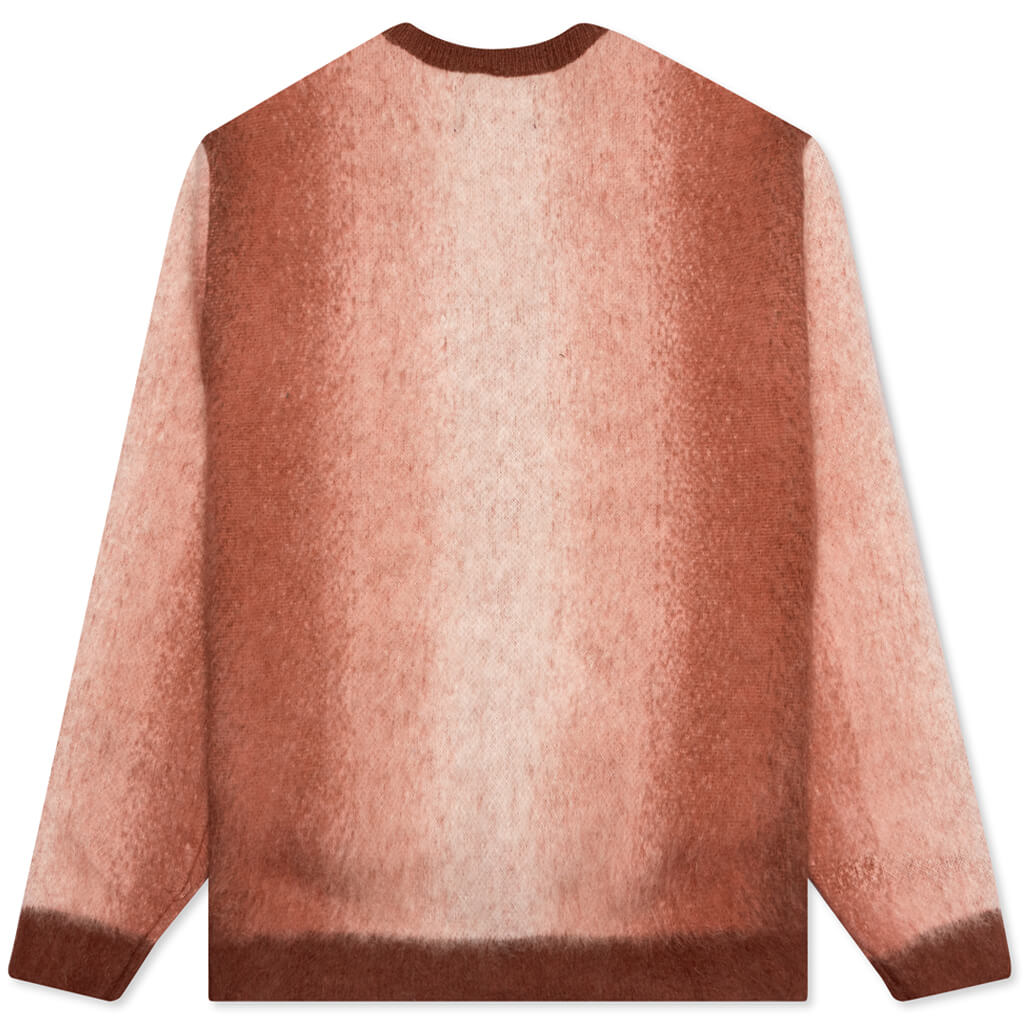 Awake Mohair Ombre Striped Cardigan - Orange