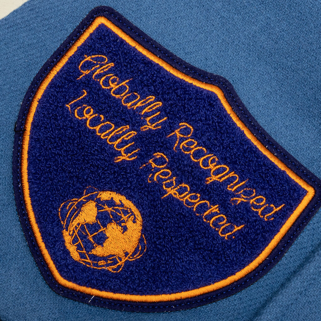 Corazon Varsity Jacket - Blue/Cream