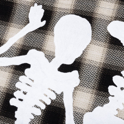 End and Beginning Embroidered Flannel - Cream