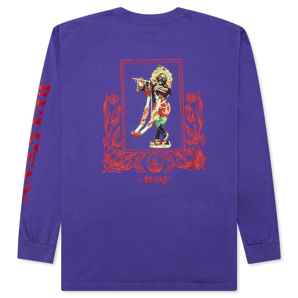 Mind Body Printed L/S Tee - Purple