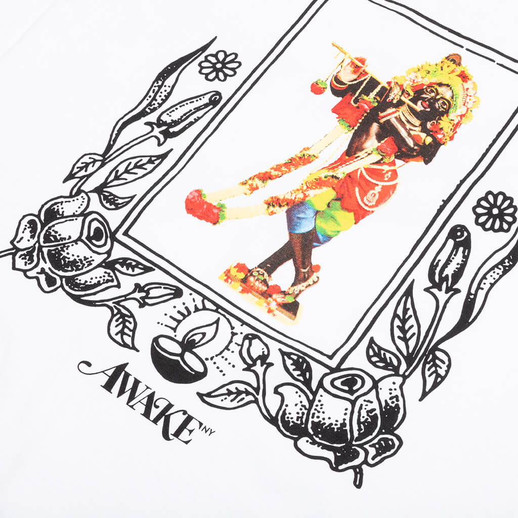 Mind Body Printed L/S Tee - White