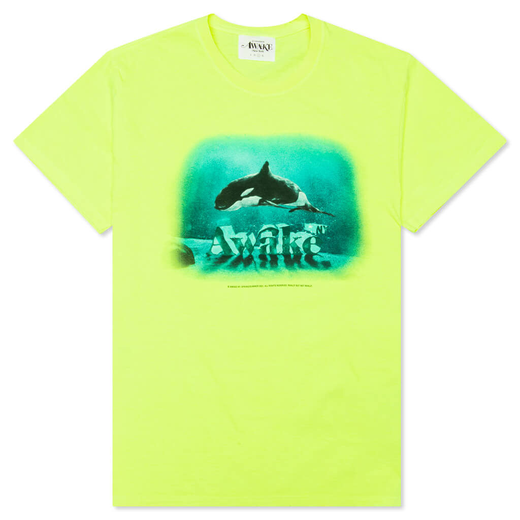 Awake Orca Tee - Lime