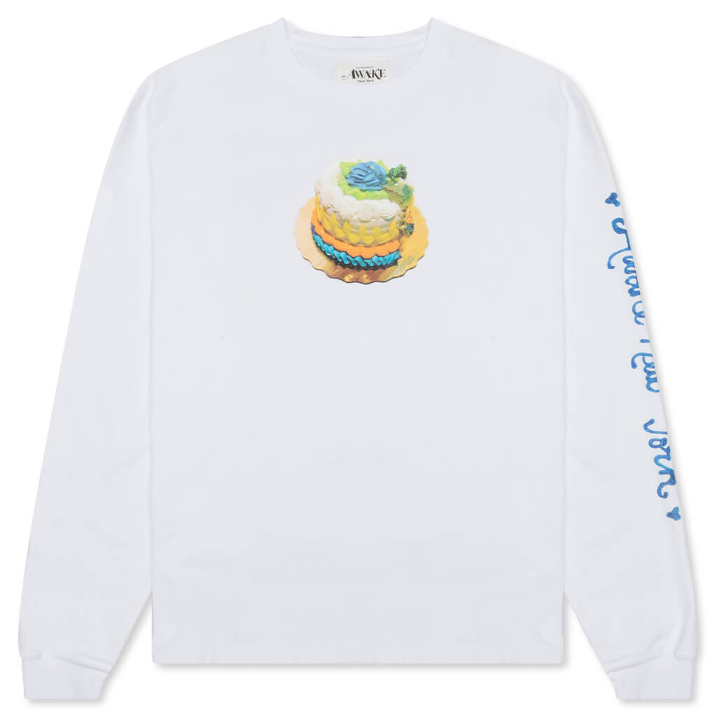 Awake Pastel L/S Tee - White