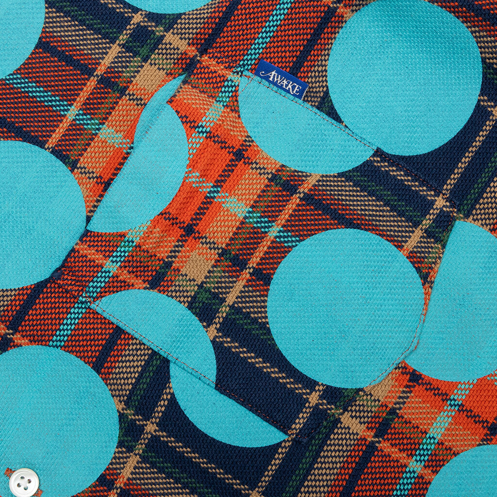 Awake Polka Dot Flannel Shirt - Clay