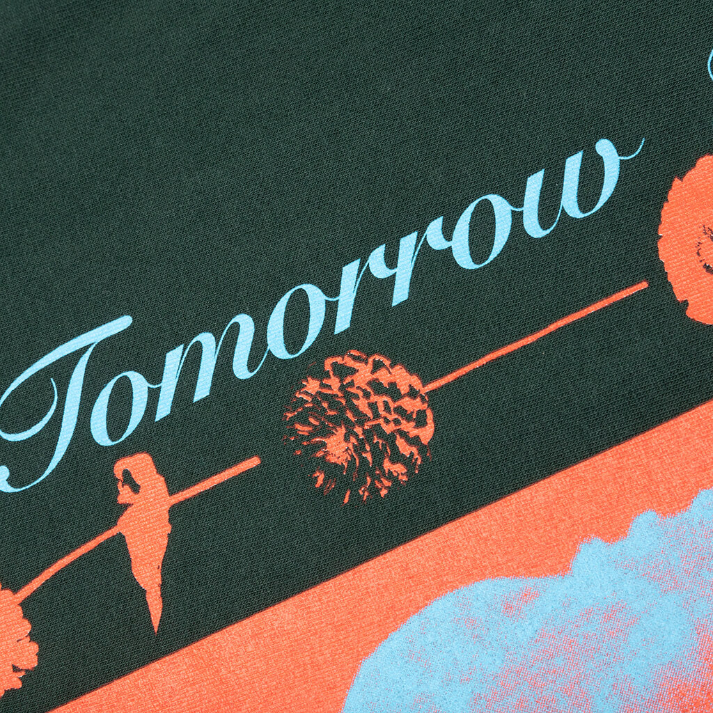 Awake Seahorse Tee - Dark Green