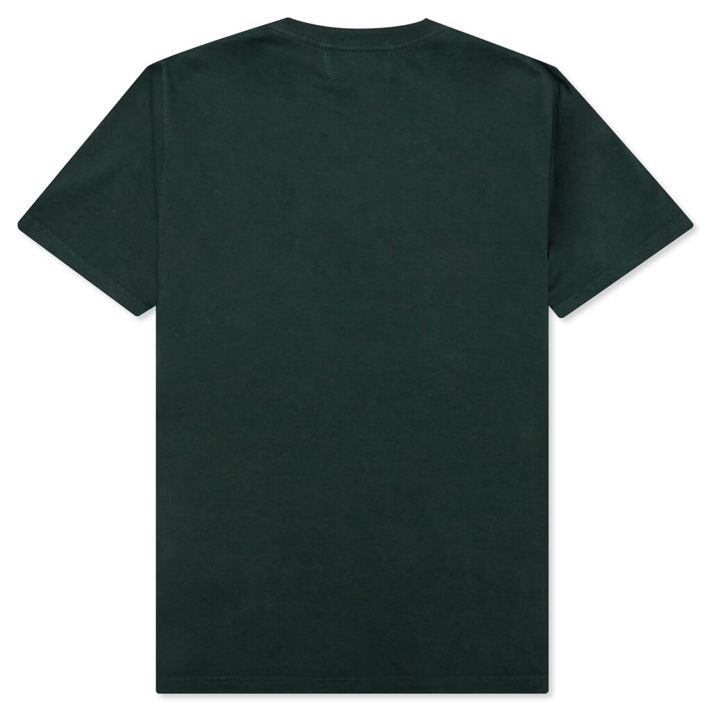 Awake Seahorse Tee - Dark Green